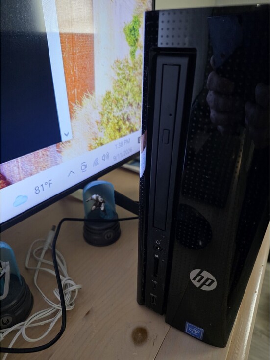 HP Other - HP Slimline 270-p033w Intel Celeron G3930@2.9GHz 4GB RAM 500GB HDD Win 11 Home